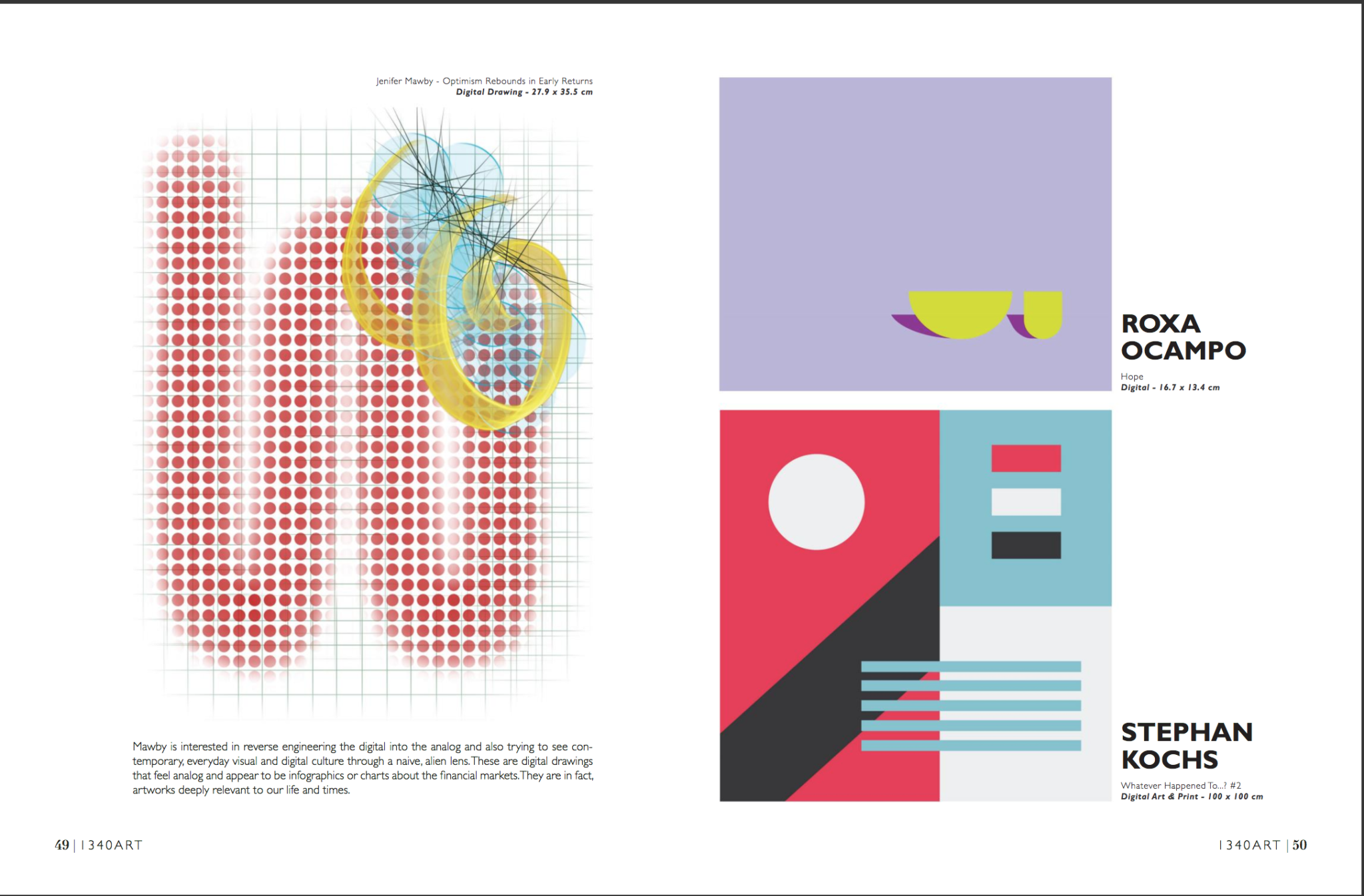 Digital Drawings published in 1340 Art Magazine