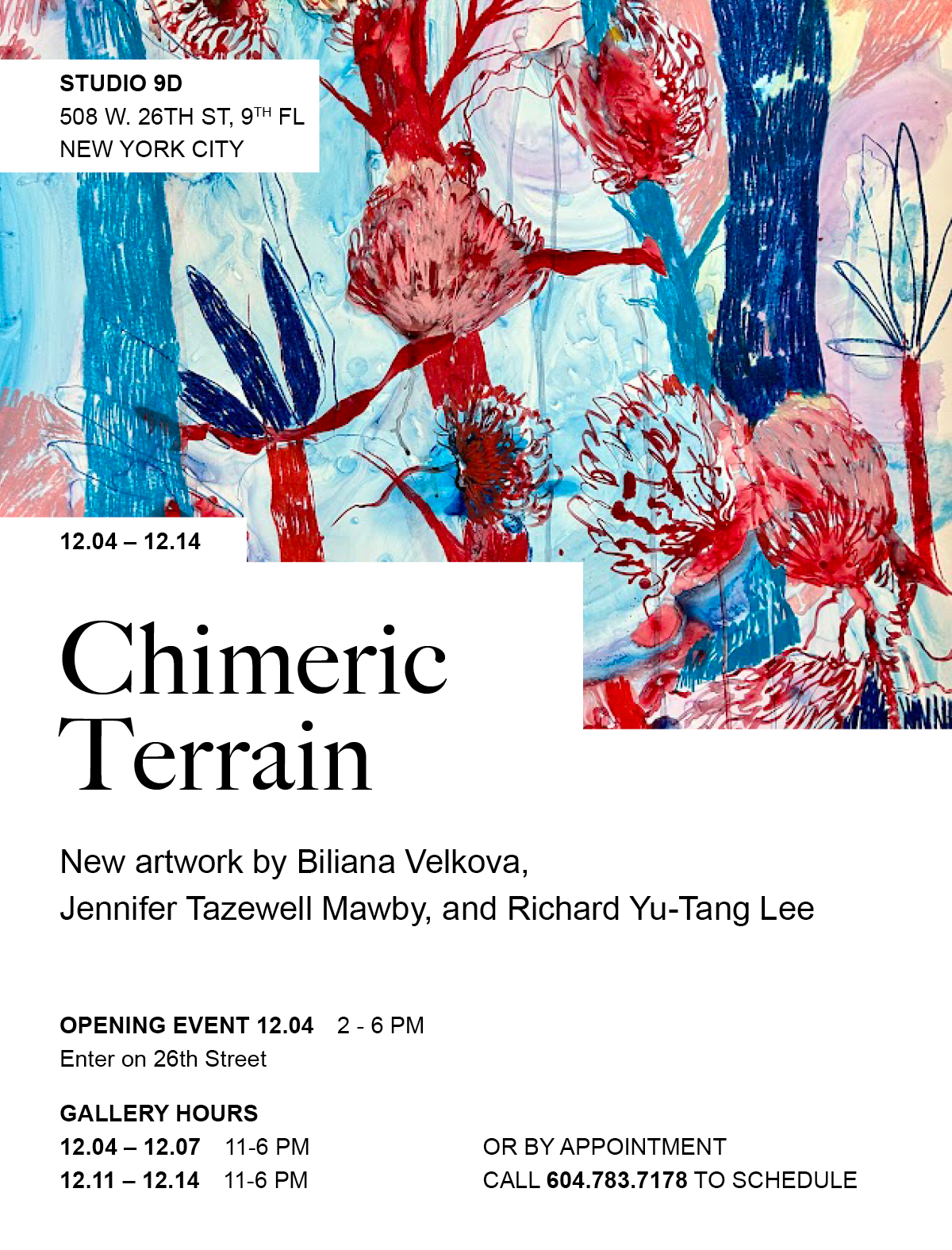Chimeric Terrain – Exhibition Dec. 4 – 16, 2025